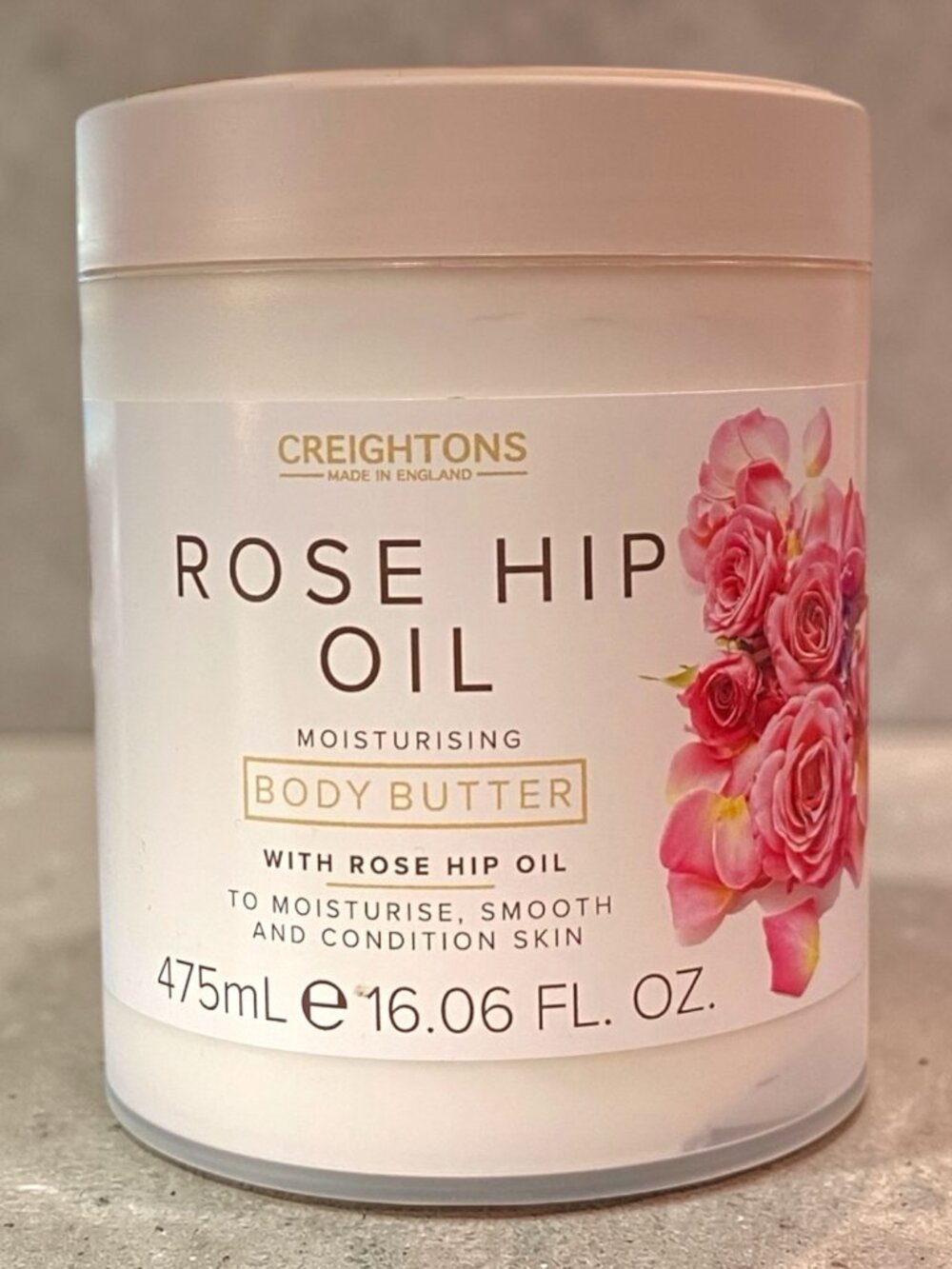 CREIGHTONS Rose Hip Oil MOISTURIZING Body Butter 16.06 OZ cream
